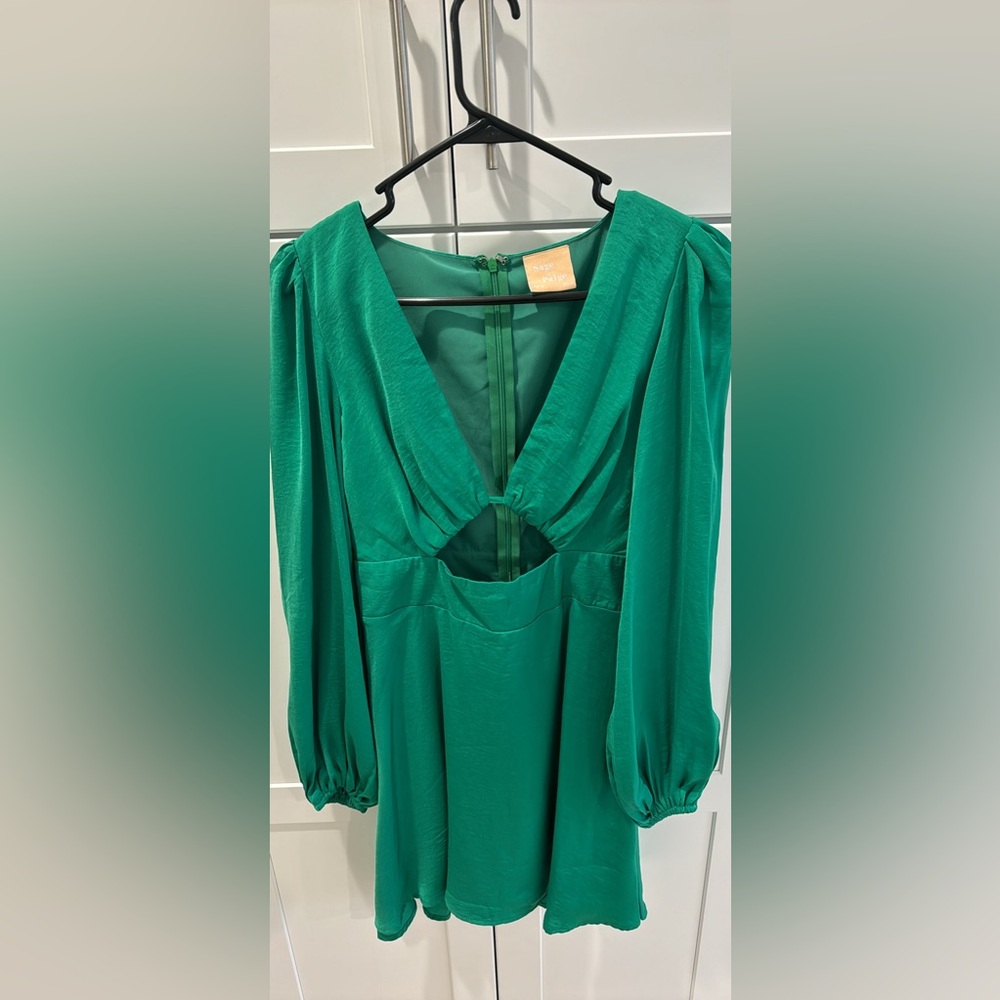 Sage & Paige Emerald Green Wedding Guest Dress